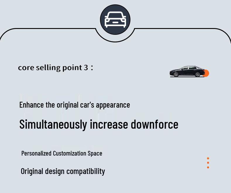Hongqi E-QM5 Carbon Fiber Rear Spoiler: No-Drill Tail Wing Blade