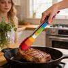 Silicone Food Tongs With Nonslip Grip For Grilling And Baking