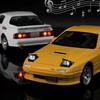 Initial D JDM Mazda RX-7 FC3S Supercar Simulation Diecast & Toy Vehicles Sounds & Light Pull Back Car 1:32 Alloy Model