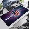 Custom Name Text Mouse Pad Atletico Madrid FC Personalized Desk Pad For Work And Gaming