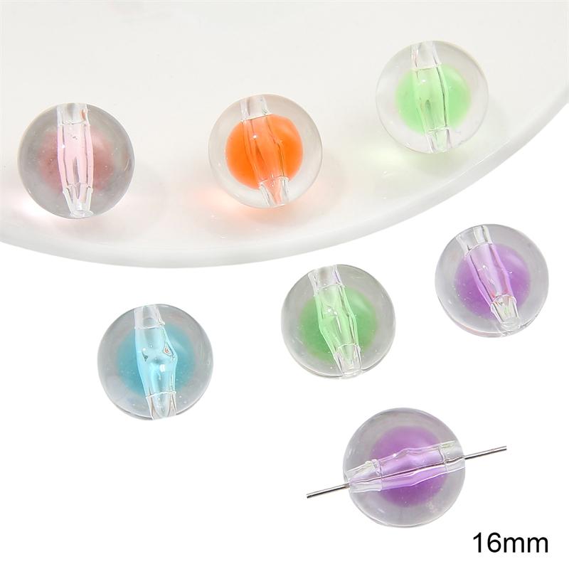 

500 г Акриловые конфетные бусины Свободные разделительные бусины для браслета Ожерелья Брелка DIY Изготовление ювелирных изделий 16.0mm разноцветный