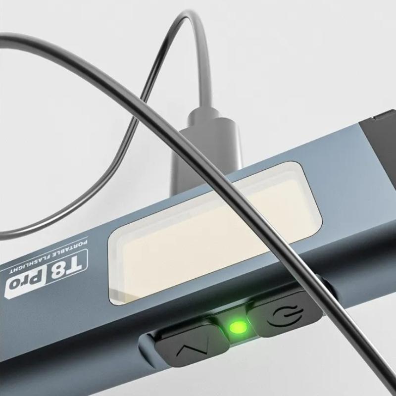 Neues Mini EDC Arbeitslicht Starke LED Akku Taschenlampe USB Aufladung Magnetischer Stiftclip Licht COB Weitbereich Flutlicht Duales Licht