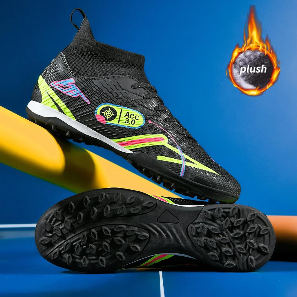 Winter Man Soccer Shoes Society Professional Grass Training Original Keep Warm Football Indoor Non Slip Football Field Boots