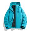 Mens Womens 3-in-1 Waterproof Windproof Hiking Jacket With Removable Down Liner Outdoor Trekking Camping Cycling