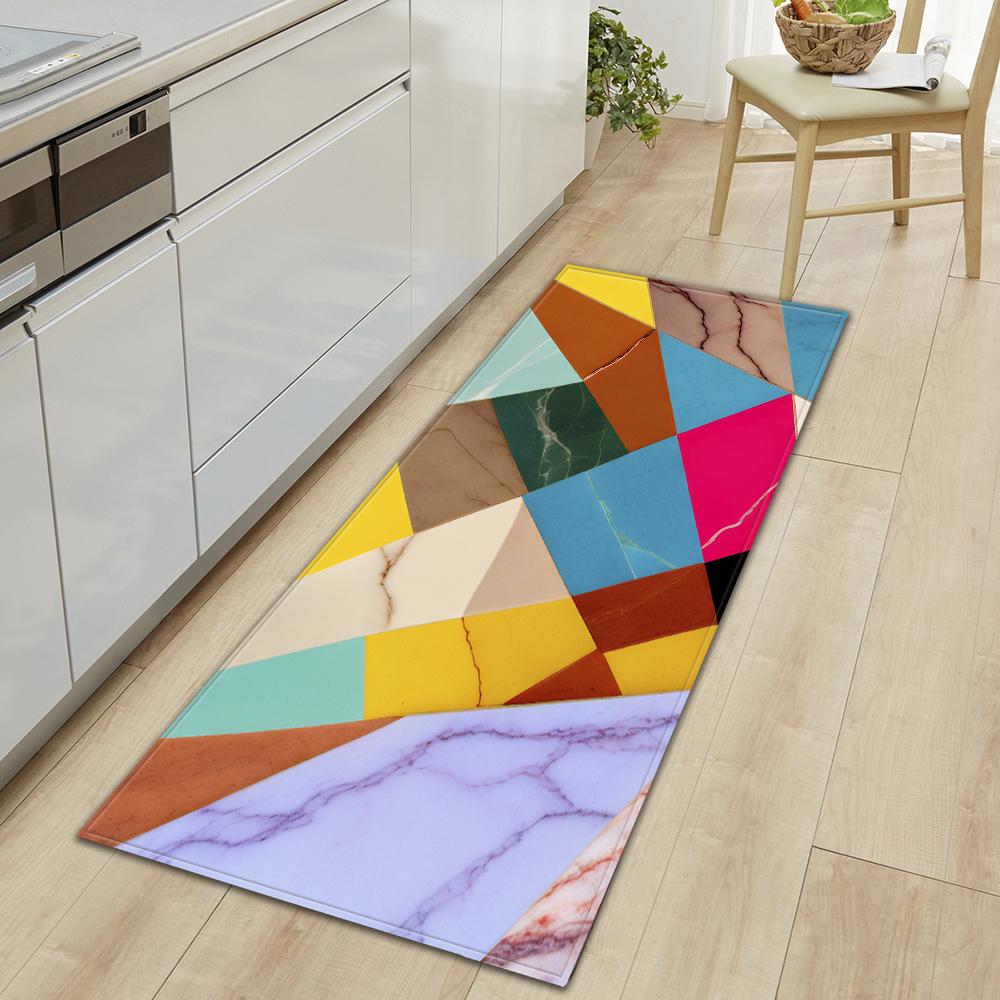 Kitchen Mat Bedroom Non-slip Floor Mat Entrance Door Mat Corridor Living Room Floor Bathroom Door Carpet