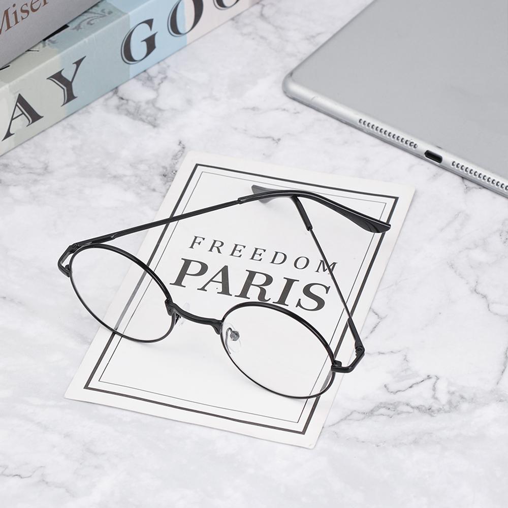 Fashion Metal Reading Glasses Retro Round Frame Eyewear Women Men Ultra Light Resin Eyeglasses Magnifying Vision Care +1.0~+4.0