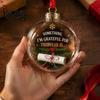 Dekorative Füllbare Ornamente Klare Acryl-Weihnachtskugel, DIY Transparente Ornamentkugel für Weihnachtsbaum, Hängende Feiertage, Hochzeit, Party, Zuhause