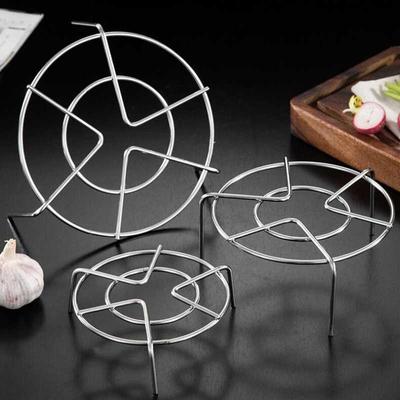 304 Stainless Steel Thicken Round Pot Steamer for Dumplings Rice Steaming Rack Gird Shelf Tray Kitchen Cooking Accessories