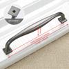 KAK Zinc Alloy Pearl Gray Cabinet Handles Drawer Knobs Kitchen Cupboard Door Pulls Fashion Furniture Handle Cabinet Hardware