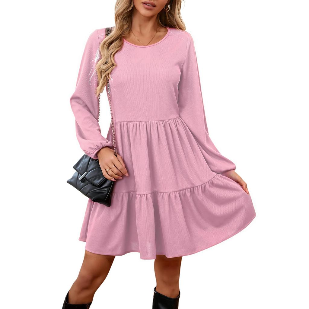 Women's  Short Sleeve Beach Dress Casual Dress