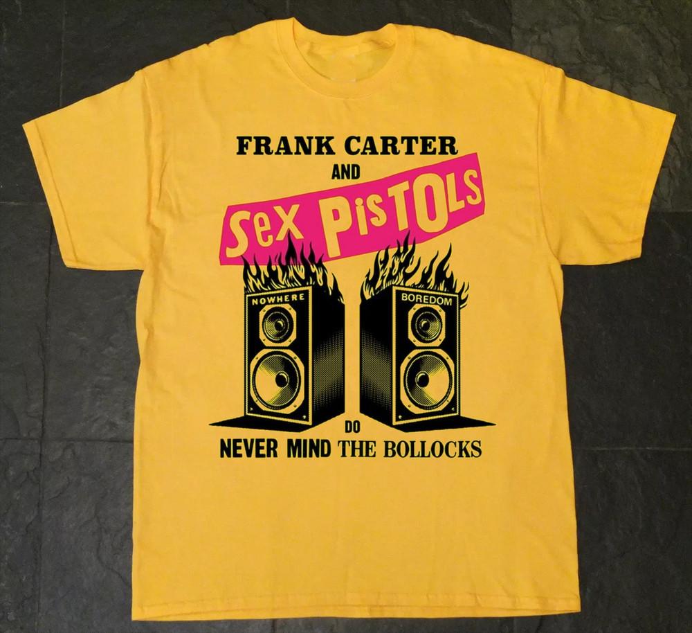 FRANK CARTER & SEX PISTOLS Never Mind The Bollocks Full Size S-5XL Unisex T-Shirt S