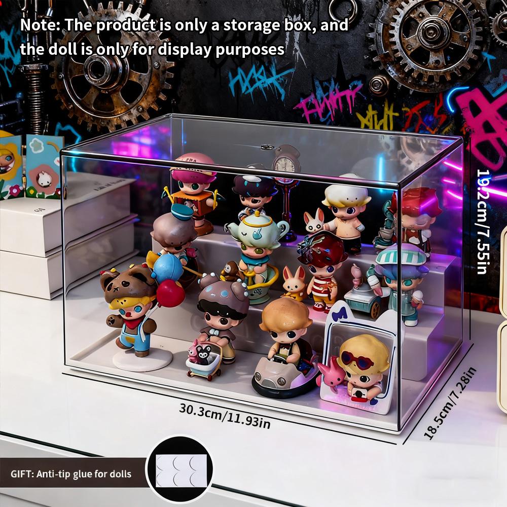 Premium Collectible Shelf Dustproof Blind Box Toy Display Storage 1/2/3 Layer Options Available