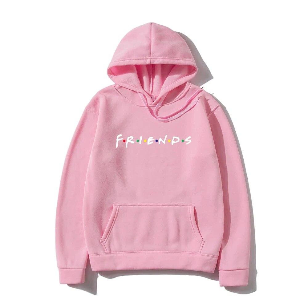 Autumn Unisex Hoodies Harajuku Friends Print Long Sleeve Hooded Oversized Sweatshirts Y2k Casual Women Hoodie Unisex Clothing Unisex