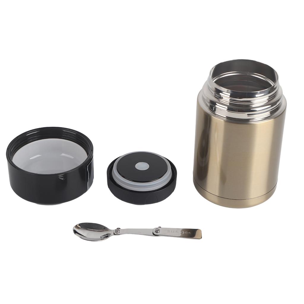 1000ml Stainless Steel Vacuum Thermos Lunch Box Smoldering Mug Insulated Soup Container