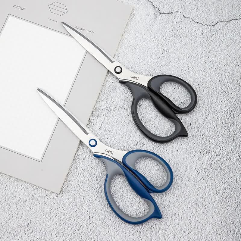 Deli 210mm Large Arc-shaped Scissors 3-Pack