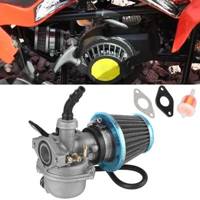 Filtro carburante carburatore da 19 mm con filtro aria da 35 mm per 50 cc 70 cc 80 cc 90 cc 110 cc 125 cc ATV Dirt Pit Bike PZ19 Carburatore Accessori per moto Universale