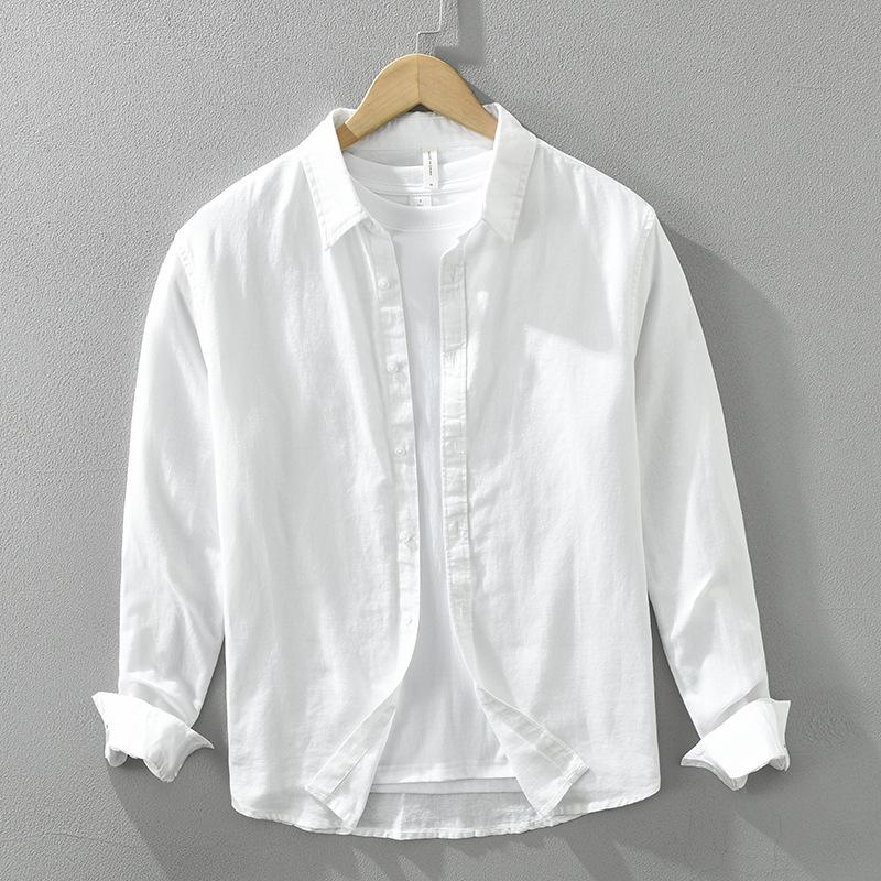 Pánská volná košile s dlouhým rukávem