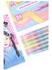 Guangna 8201 Liquid Acrylic Marker Set - 24 Skin Tone & Macaron Colors for Art Painting