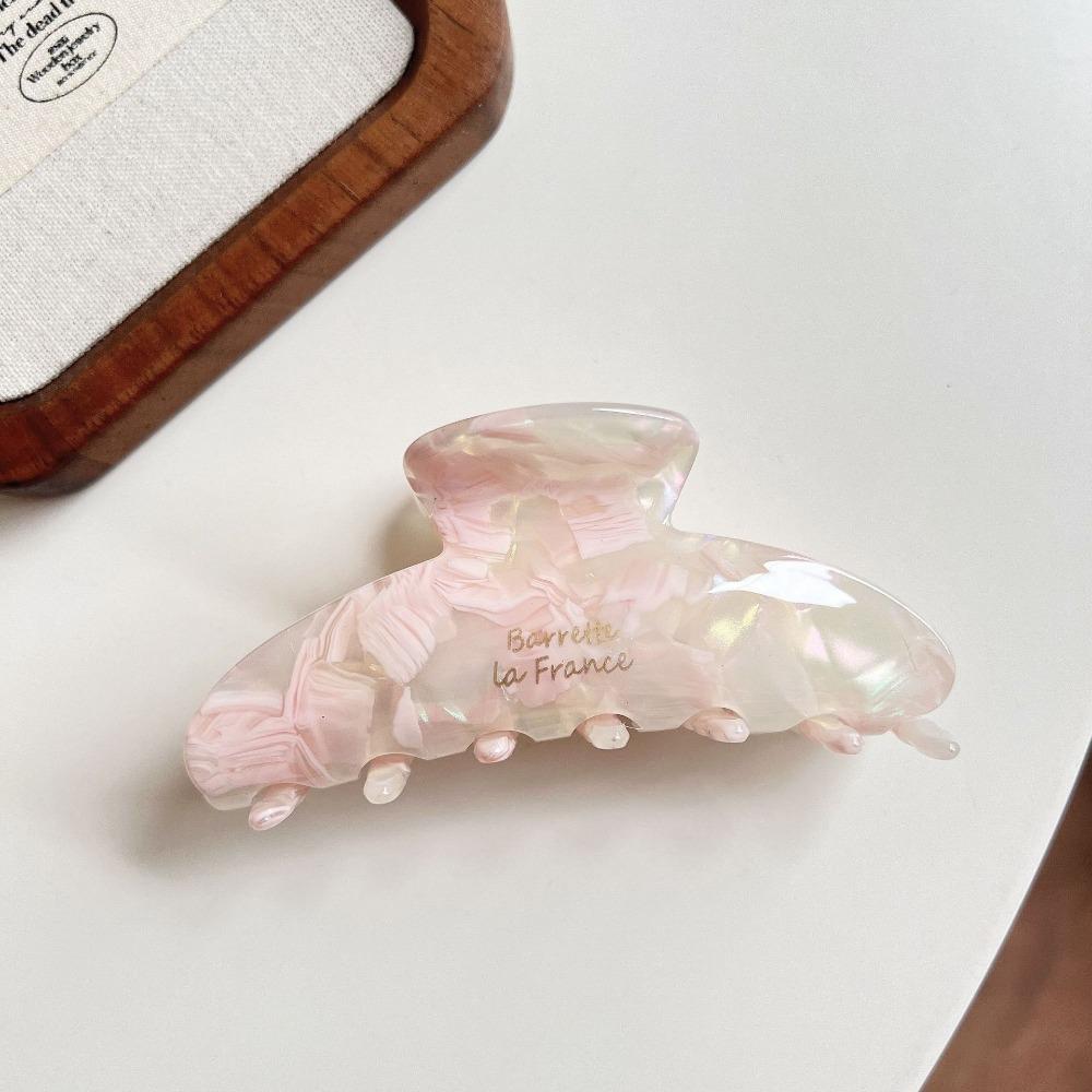 Acetic Acid Acetate Hair Claw Fresh Flower Hair Claw Fashion Irregular Pattern Shark Clip  Travel