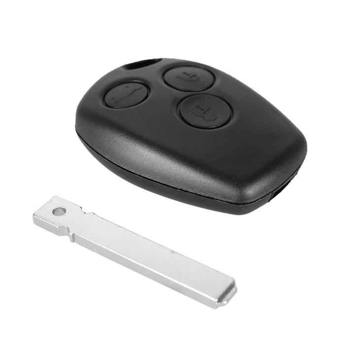 Coque Clé pour Renault Clio Kangoo Modus Twingo Trafic Master - 3 Boutons - Plip télécommande