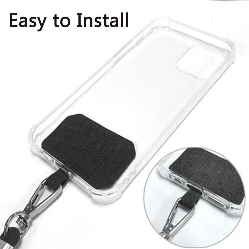 150cm Universal Adjustable Phone Lanyard Anti-lost Lanyard Strap Detachable Neck Cord Phone Safety Tether Keychain Chain Rope