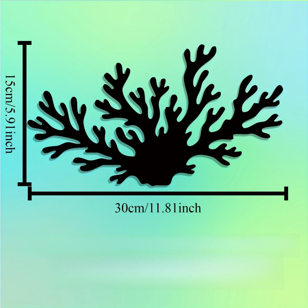 

1pc Coral Metal Wall Art Ocean Decor Statue Mural Gift for Easter Christmas 12in