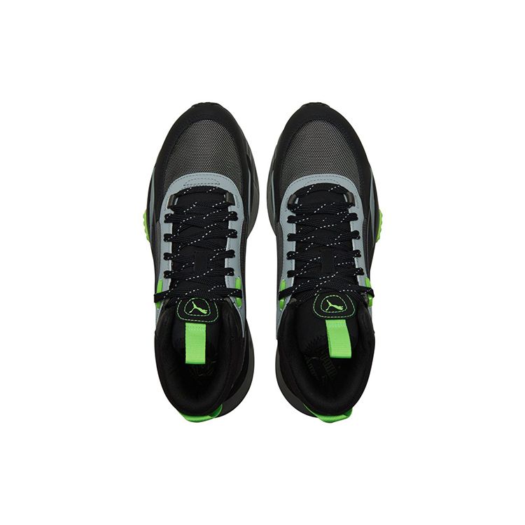 Puma Wild Rider Mid Black Dark Shadow Women Sneakers 381598-01