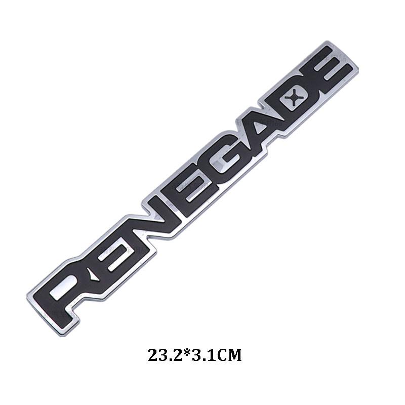 3D Metal "RENEGADE" Emblem Badge for Jeep Renegade 2015-2025 Rear Trunk Door Side Car Styling Sticker Auto Tuning Accessories Tr1