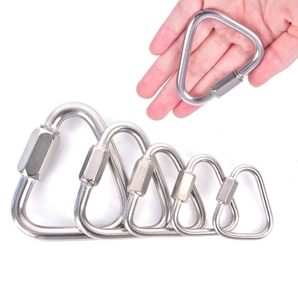 Buckle Mountaineering Snap Clip Fast Hook Triangle Carabiner Climbing Buckle Safety Connection Lock