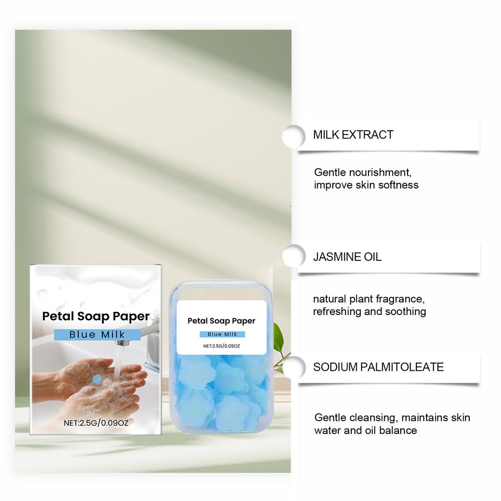 Gentle Cleansing Moisturizing Hands Portable Cleansing Soap Sheets