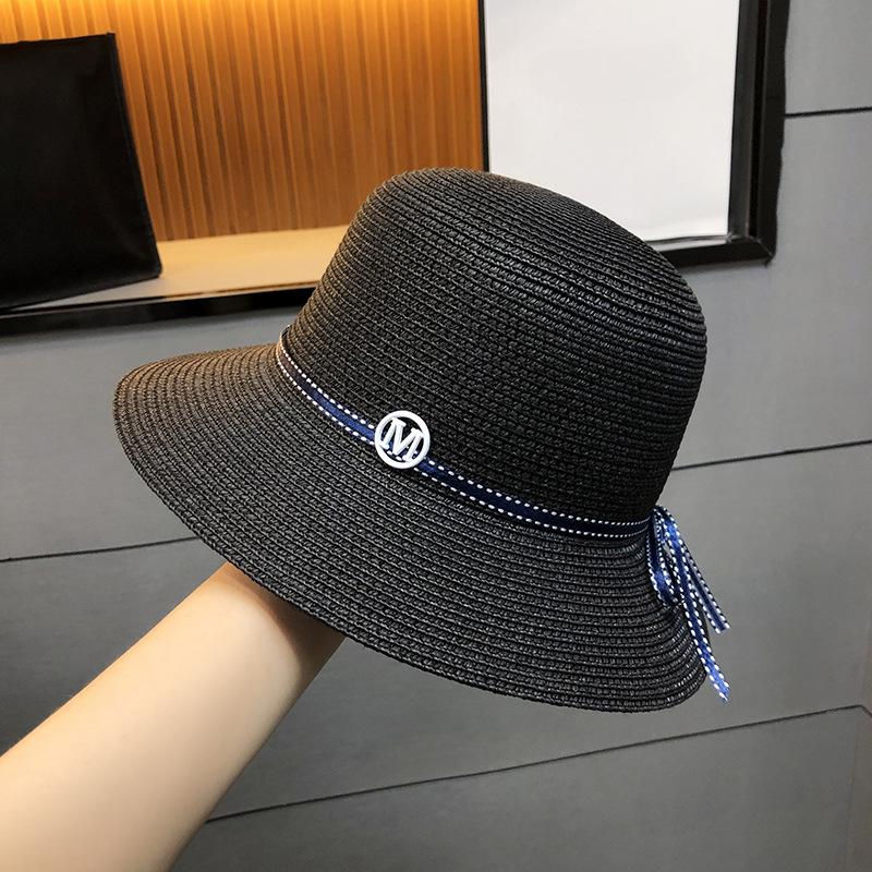 

Шикарная женская шляпа от солнца во французском стиле с атласной лентой — легкая, неэластичная, из полиэстера, идеально подходит для пляжа и путешествий one size чёрный