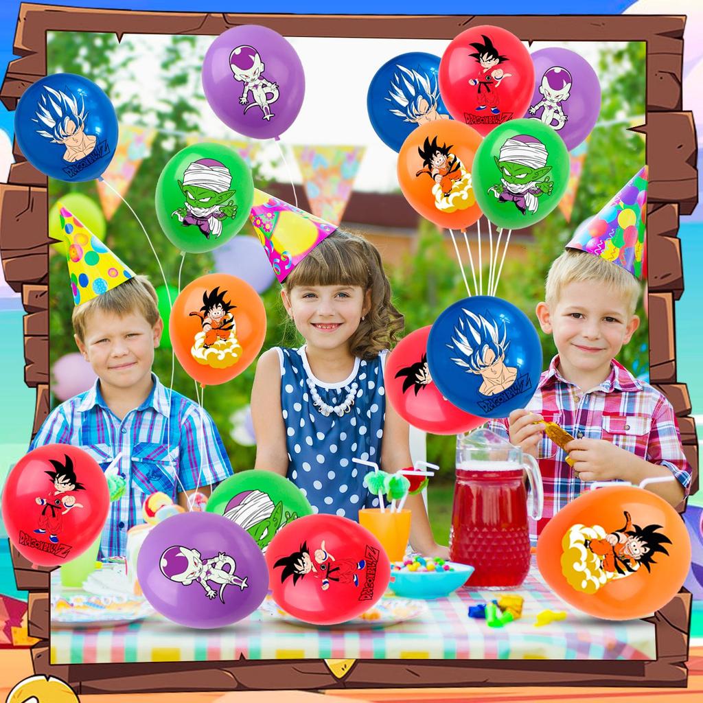 Dragon Ball Balloons, 40 Dragon Ball Birthday Balloons for Mario Birthday Party Supplies, Great for Party Decorations