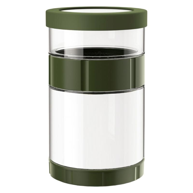 Glass Pickles Jar With Strainer Basket Leakproof Silicones Sealing Wide Opening Pickling Container For Vegetables 1600ml 1 оливковое зеленый