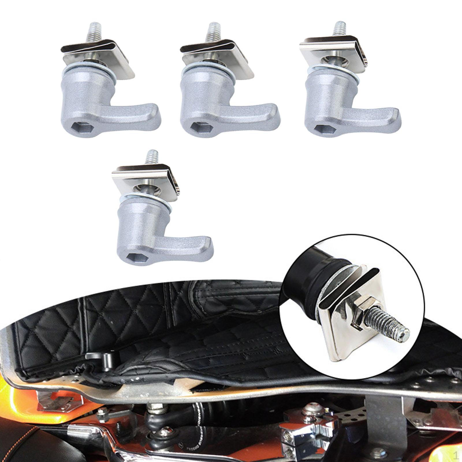 

4 шт.. Набор креплений для седельной сумки с рычажным замком для Street Glide Silver серебряный