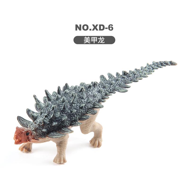 Children'S Simulated Dinosaur Jurassic Animal Ornament Mini Dinosaur Model Various Stegosaurus Triceratops Ornament Toys