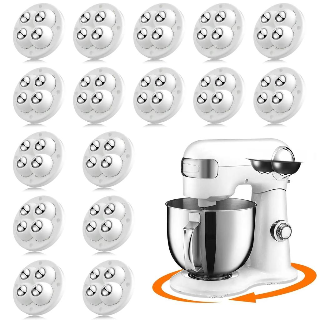 24Pack Self-Adhesive Mini Swivel Casters, 360° Rotatable Universal Wheels, Heavy-Duty Double Ball Bearings for Kitchen Applianc