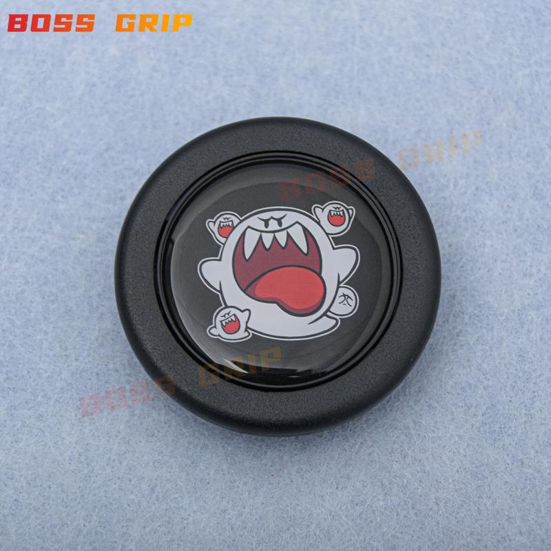 JDM Styling Steering Wheel Horn Button Car Modified Cutie Horn Switch Button Universal