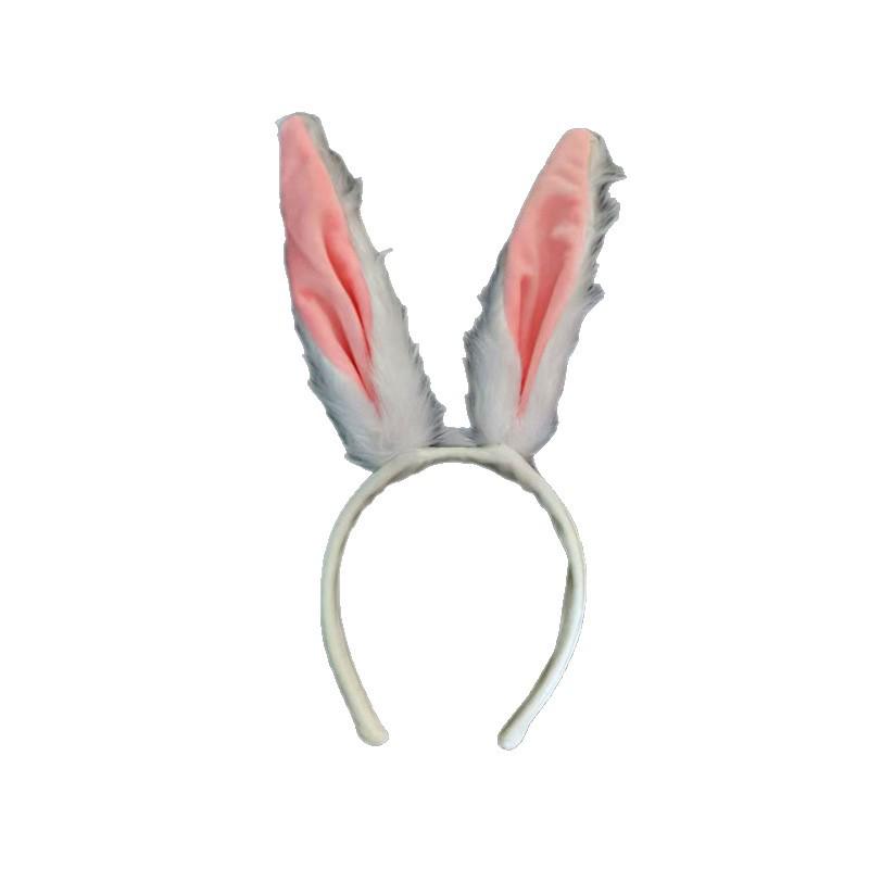 Plüsch Hasenohren Haarspange - Süßes Tierohren Stirnband für Weihnachts- & Halloween-Dekorationen
