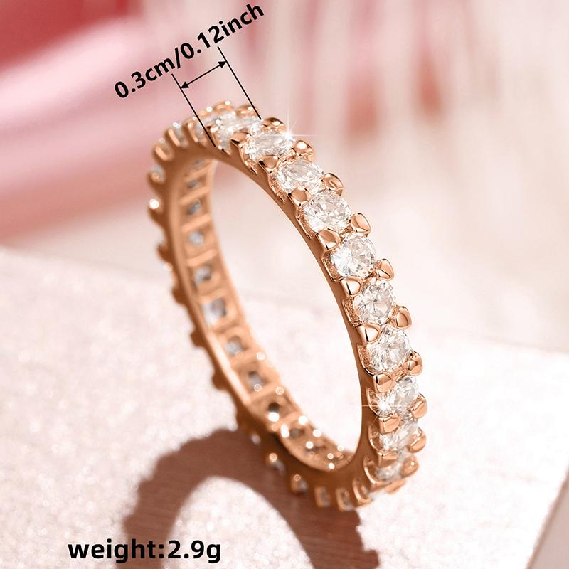 Huitan New Trendy Thin Finger Rings Silver Color Band with Shiny Cubic Zirconia Simple Stylish Daily Wear Accessories for Women