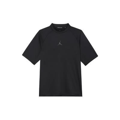 Sport Einfarbig Sonnenschutz Feuchtigkeitstransport Schnelltrocknendes Design Golf Kurzarm Raglan T-Shirt Herren Tops Schwarz FD1400-010