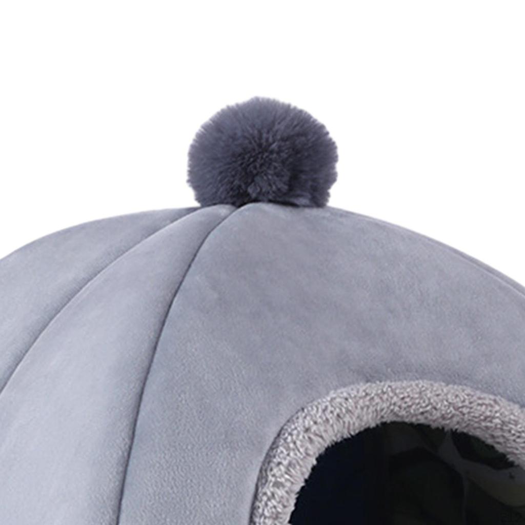 Cat Bed Nest with Removable Washable Cushion Sleeping Semi Enclosed Self Warming