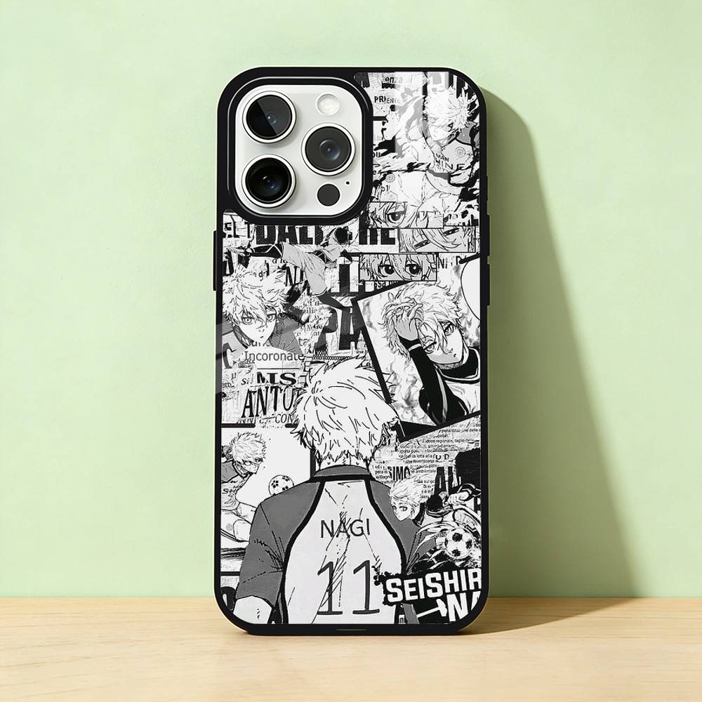 

AAA B-BLUE LOCKS S-Seishiro Nagi Phone Case For iPhone 17,16,15,14,13,12,11,Pro Max,Plus Candy Silver Cover iPhone15