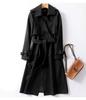 Trenchcoat Damen mittel und lang Frühling und Herbst neu Koreanische Version klein beliebt Britischer Stil Knie-Mantel Mantel