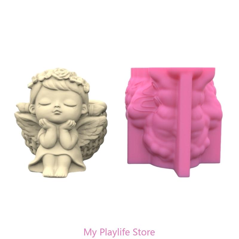 Succulents Flower Pot Resin Silicone Mold DIY Garden Concrete Flowerpot Candle Holder Mould Handmade Craft Home Decor