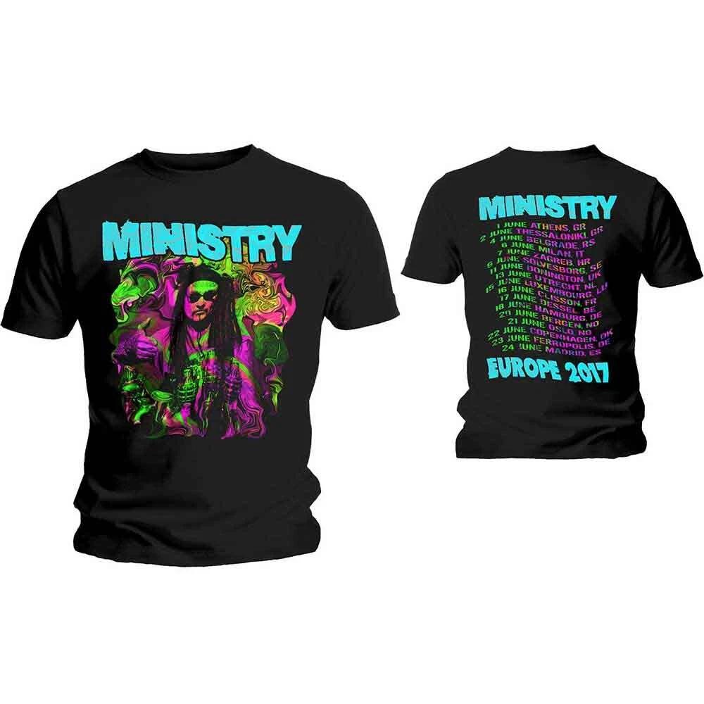 Ministry Unisex T-Shirt: Trippy Al (Ex-Tour & Back Print) (Small) 3XL