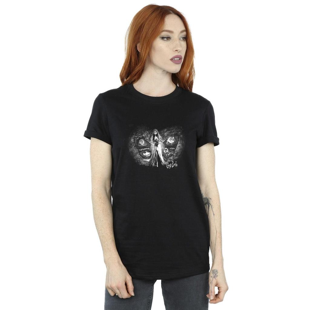 Corpse Bride Womens/Ladies Emily Butterfly Cotton Boyfriend T-Shirt