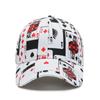 Unisex Poker Card Print Baseball Caps Spring Autumn Outdoor Adjustable Casual Hats Hip Hop Cap Sunscreen Hat