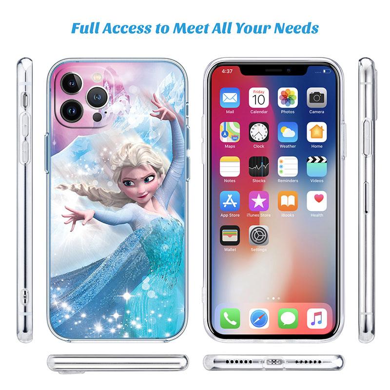 Frozen Olaf Elsa Anna Transparent Phone Case for Motorola Moto G40 G04 G05 One Ace Action Fusion + Plus Hyper Macro Vision Zoom