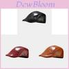 Pu Leather Beret Hat For Men Women Retro Round Top Winter Fashion Accessory