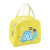 Insulated Oxford Fabric Lunch Tote Bag with Double Handles Cartoon Animal Print Soft Lunch Box for Work School Picnic Carrying